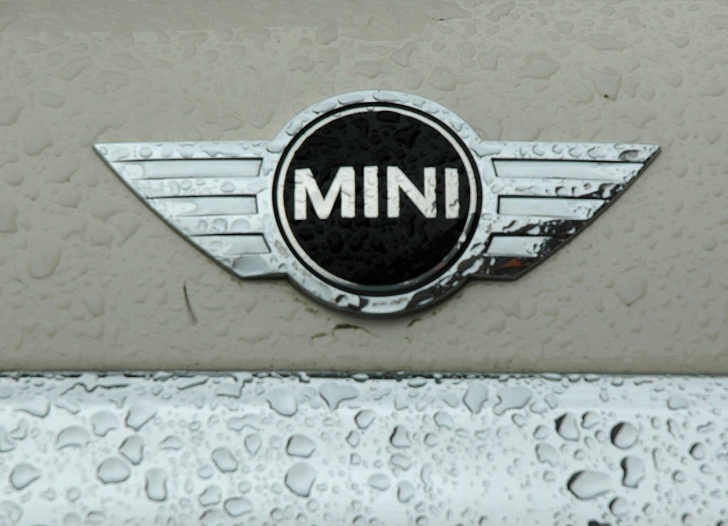 Mini: Markenschriftzug auf der Heckklappe. 