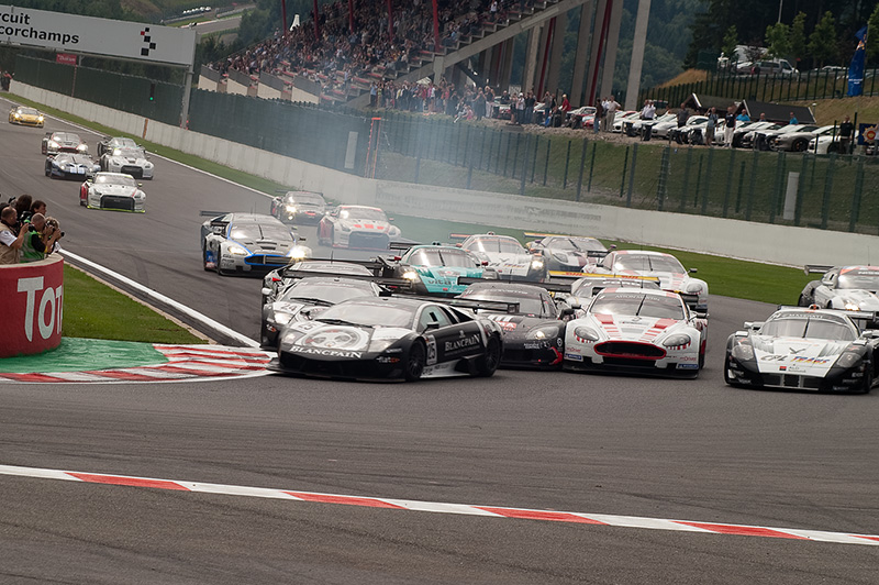 Podestplatz für den Audi R8 LMS in Spa