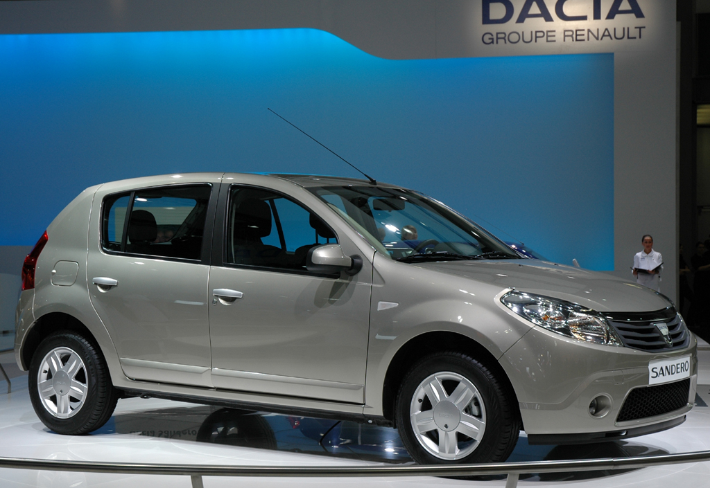 Sandero-Fließheck von Renaults rumänischer Preiswerttochter Dacia.