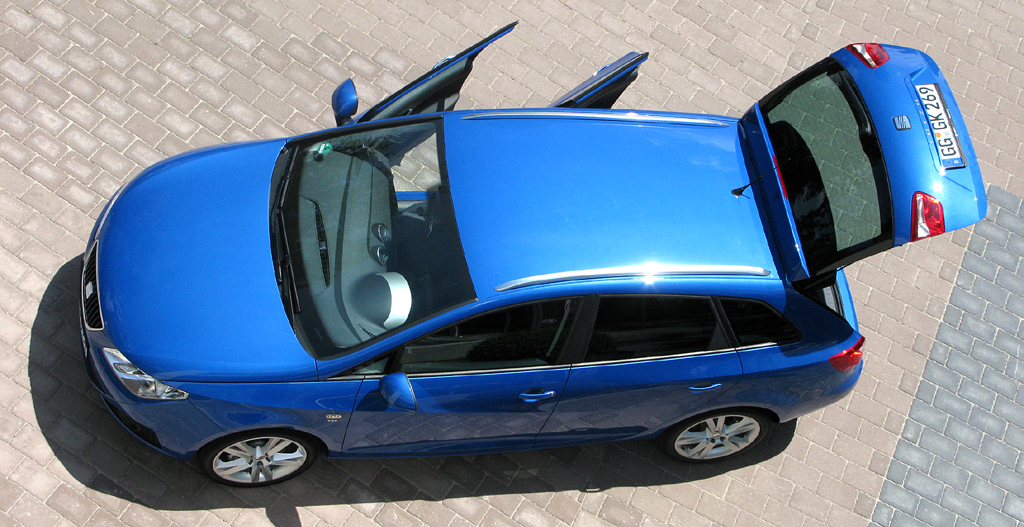 Seat Ibiza ST: So sieht der Kompaktkombi von oben aus. 