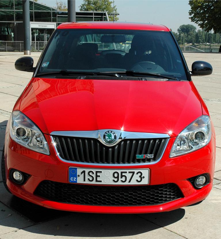 Skoda Fabia RS: Blick auf die Frontpartie. 