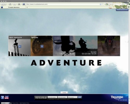 Triumph zeigt zweites Video über die neue  ''Adventure''