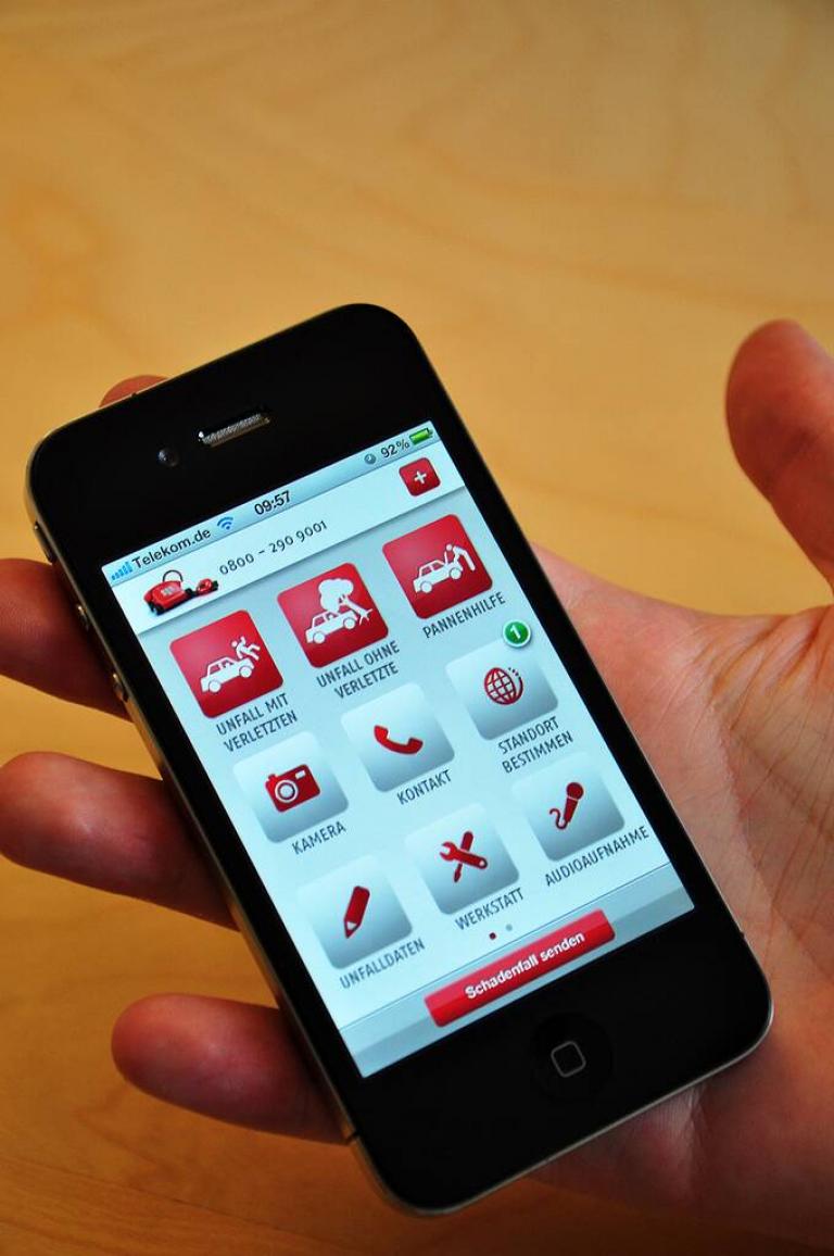 iPhone-App als mobile Unfallhilfe