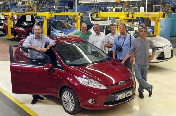 ''Fiesta World Tour'' zu Besuch im Ford-Werk