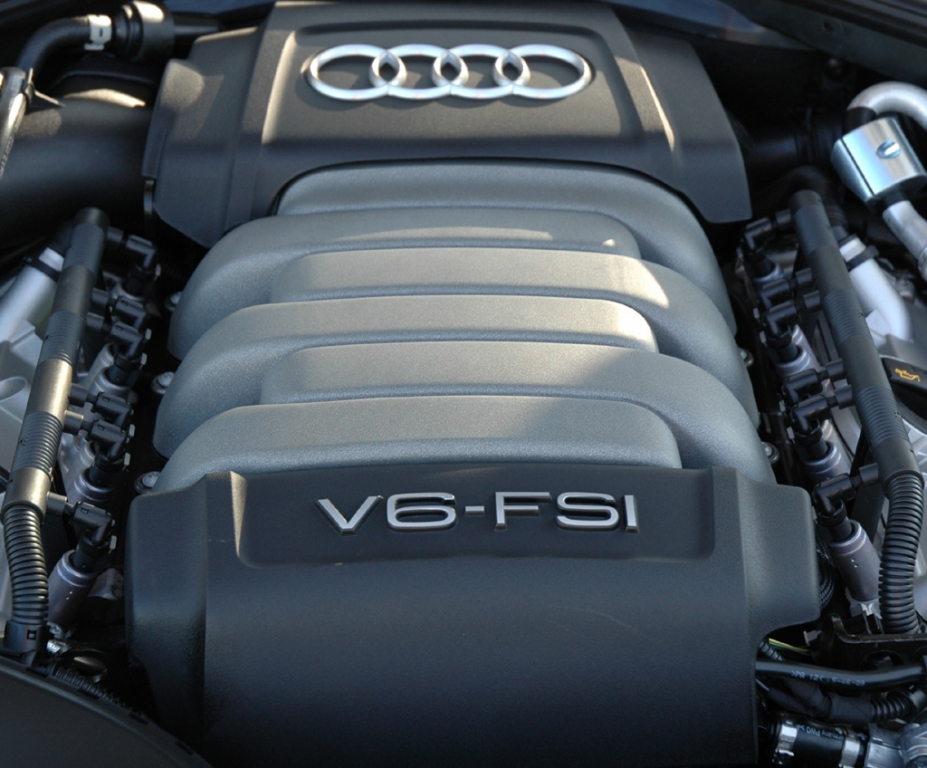 Audi A7 Sportback: Blick unter die Motorhaube, hier des Sechszylinder-Direkteinspritzers.