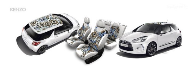 Der Citroen DS3 designed by KENZO mit Blumen-Muster im Sixties-Look
