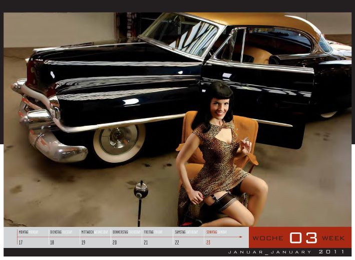 Der Girls & legendary US-Cars Kalender 2011 ist echt schick, Foto von: Carlos Kella