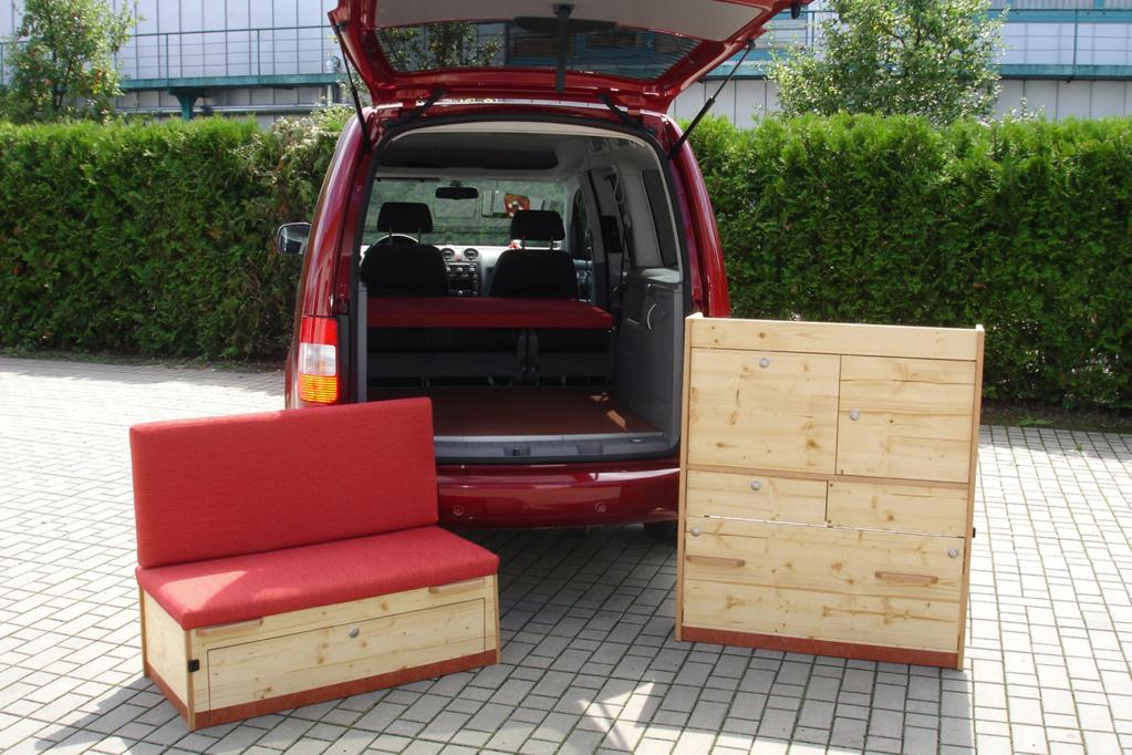 Für den VW Caddy Maxi gibt es jetzt Bio-Möbel. 