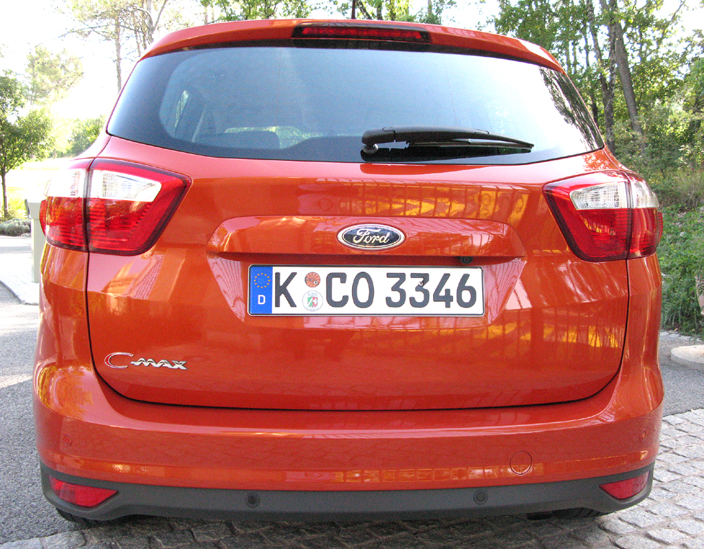 Ford C-Max: Blick auf die Heckpartie des Fünfsitzers. 