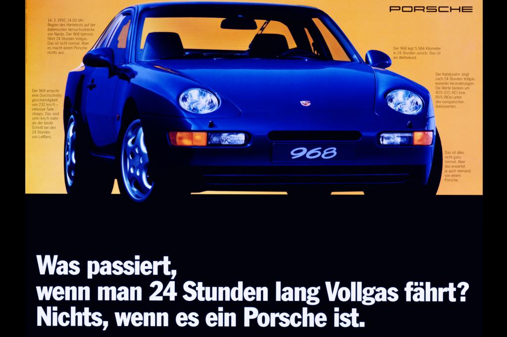 Porsche 968 Werbung, 1992