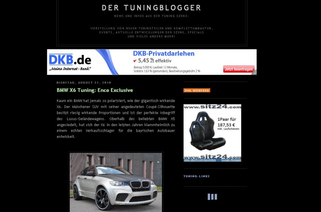 Screenshot: tuningblogger.de