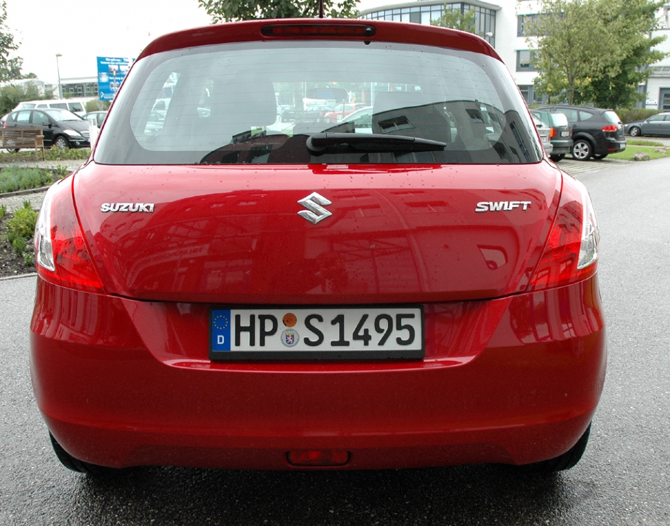 Suzuki Swift: Blick auf die Heckpartie.