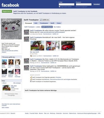 Suzuki sucht ''Suzuki Swift Trendspion''