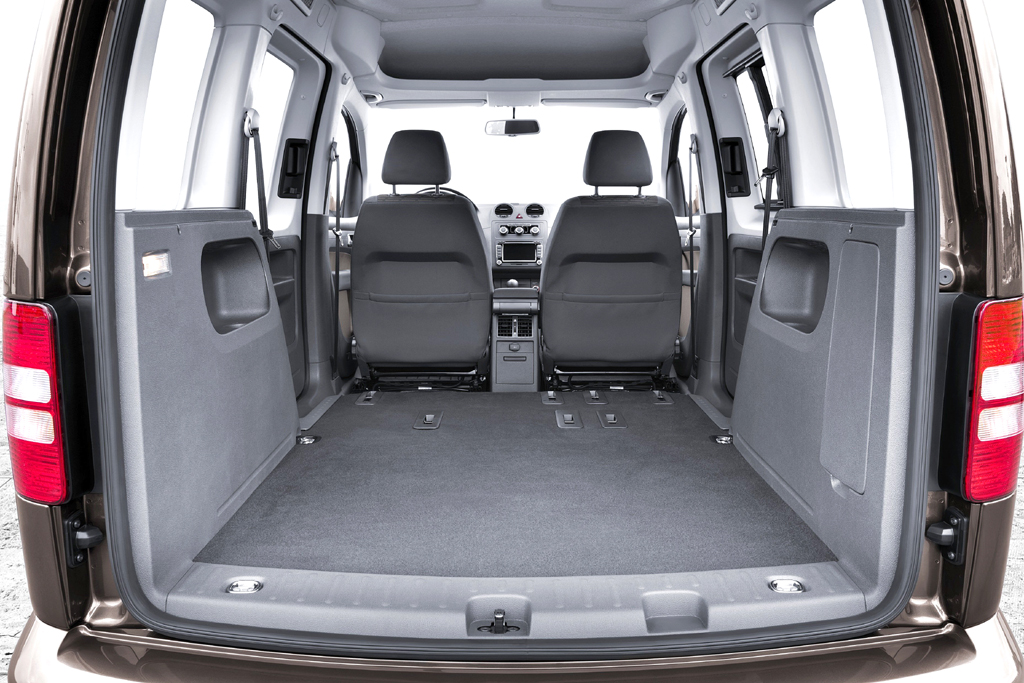 VW Caddy: Das Fassungsvermögen geht hoch bis fast 3900 Liter. 