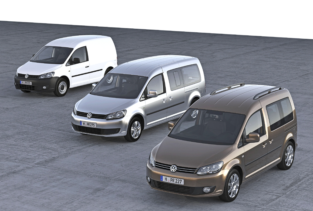 VW Caddy: Kasten- und Kombivarianten stehen zur Verfügung.