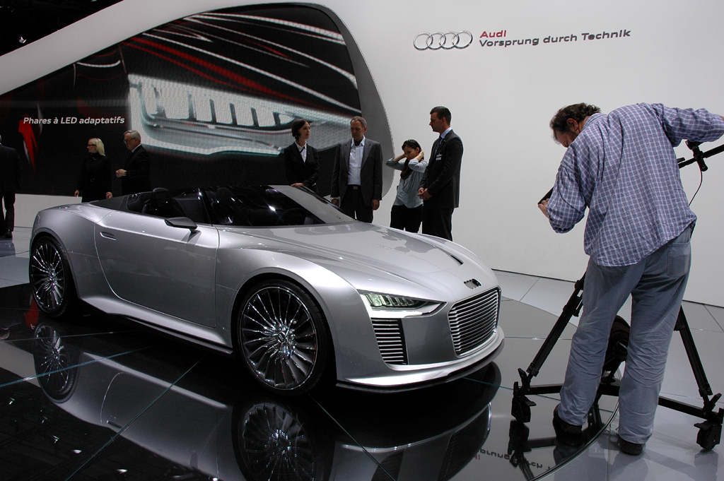 Audis E-Tron-Konzeptauto Spyder. 