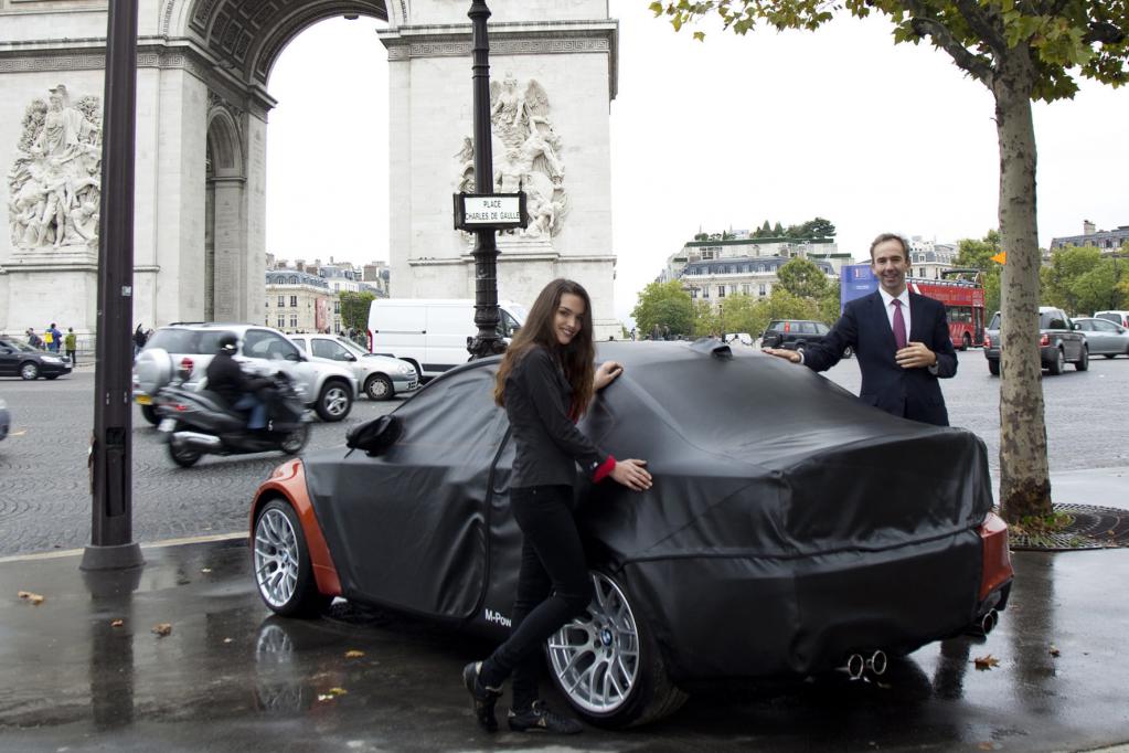 BMW Frankreich-Marketingdirektor Baudouin Denis enthüllte für kurze Augenblicke einige Details des 1er M Coupés. 