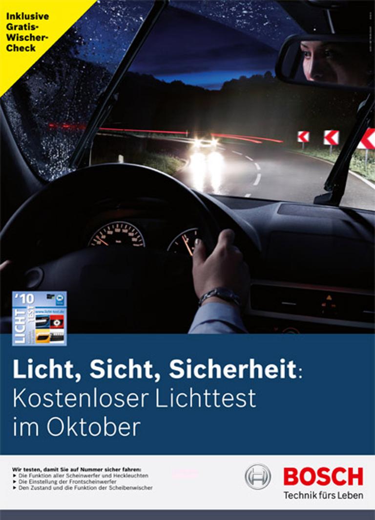 Bosch erweitert Lichttest um Scheibenwischercheck