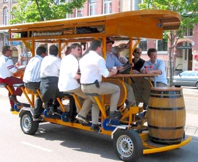 Feucht-fröhliche Party auf dem Bierbike, Foto von: Funkbasis
