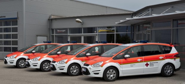 Ford S-Max Notarzt-Einsatzfahrzeuge für Bayerisches Rotes Kreuz