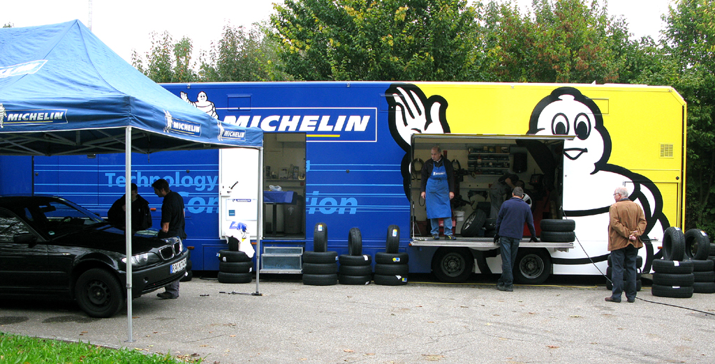 Michelin-Umrüsttruck. 