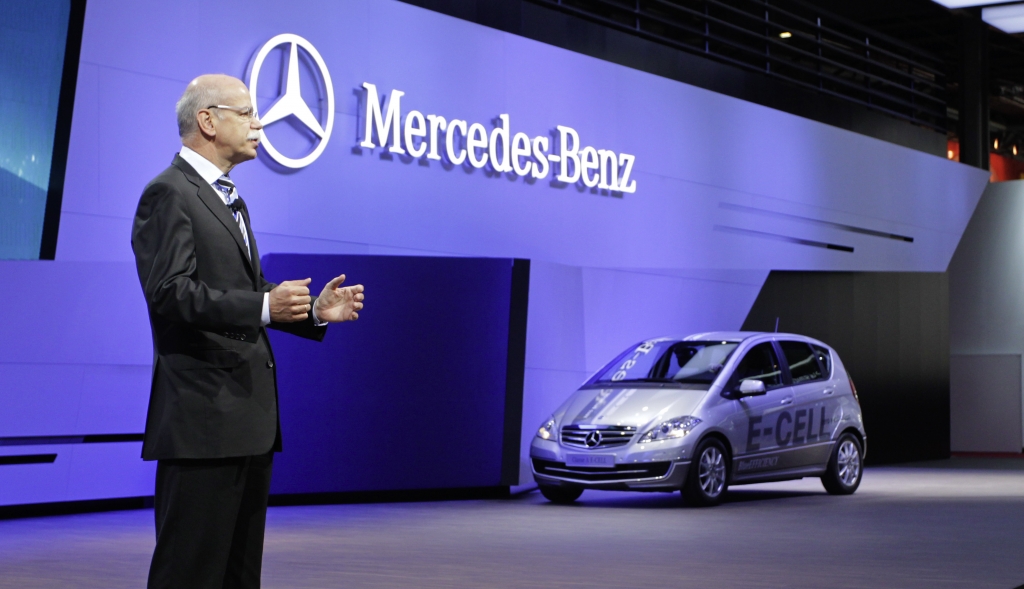 Präsentation der A-Klasse E-Cell auf dem Pariser Autosalon