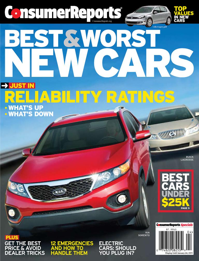 Stellt den deutschen Herstellern kein gutes Zeugnis aus: die aktuelle Auto-Ausgabe von Consumer Reports 