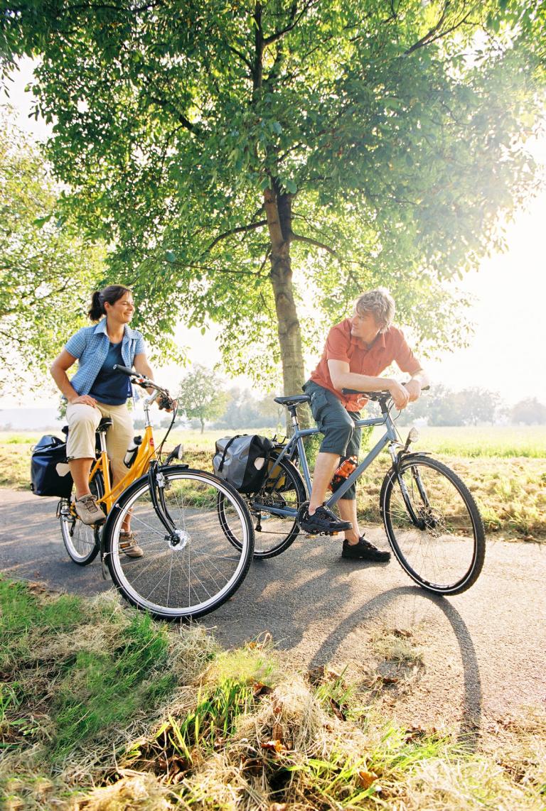 Traktor trifft Fahrrad 