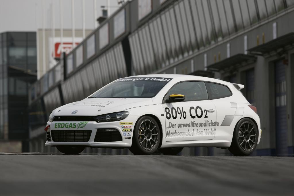 Volkswagen Scirocco R-Cup, betrieben mit Bio-Erdgas.