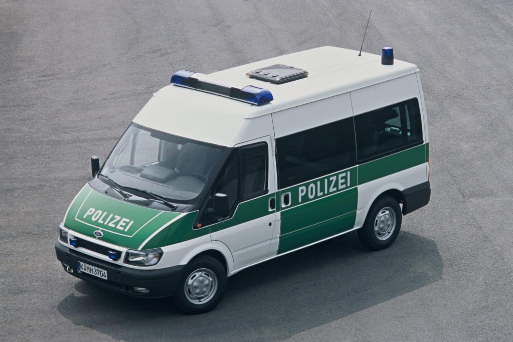 Auch als Polizeiwagen war der Transit schon im Einsatz. 
