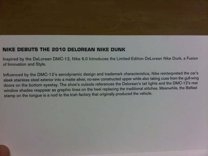 Der etwas andere Nikolausschuh: Nike Dunk Turnschuhe 6.0 DeLorean