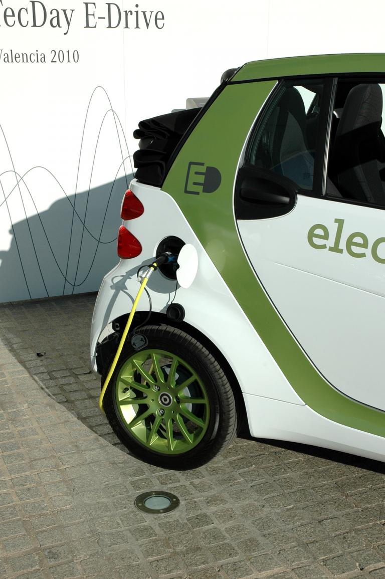Elektro-Smart beim Aufladen. 