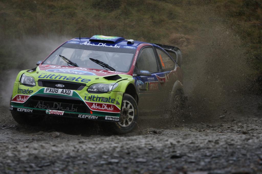 Ford Focus RS WRC von Jari-Matti Latvala und Miikka Anttila in Wales.