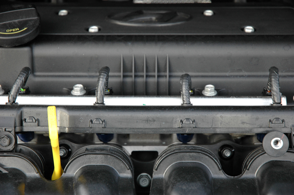 Hyundai ix20: Blick unter die Motorhaube des 1,6-Liter-Benziners. 