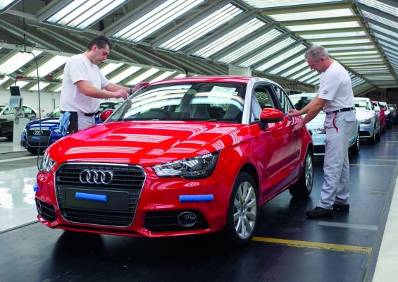 Im Audi-Werk Brüssel lief das siebenmillionste Auto vom Band
