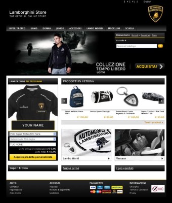 Lamborghini startet E-Commerce-Website