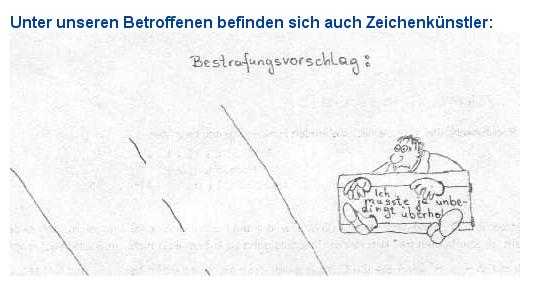 Lustige Geständnisse von Verkehrssündern