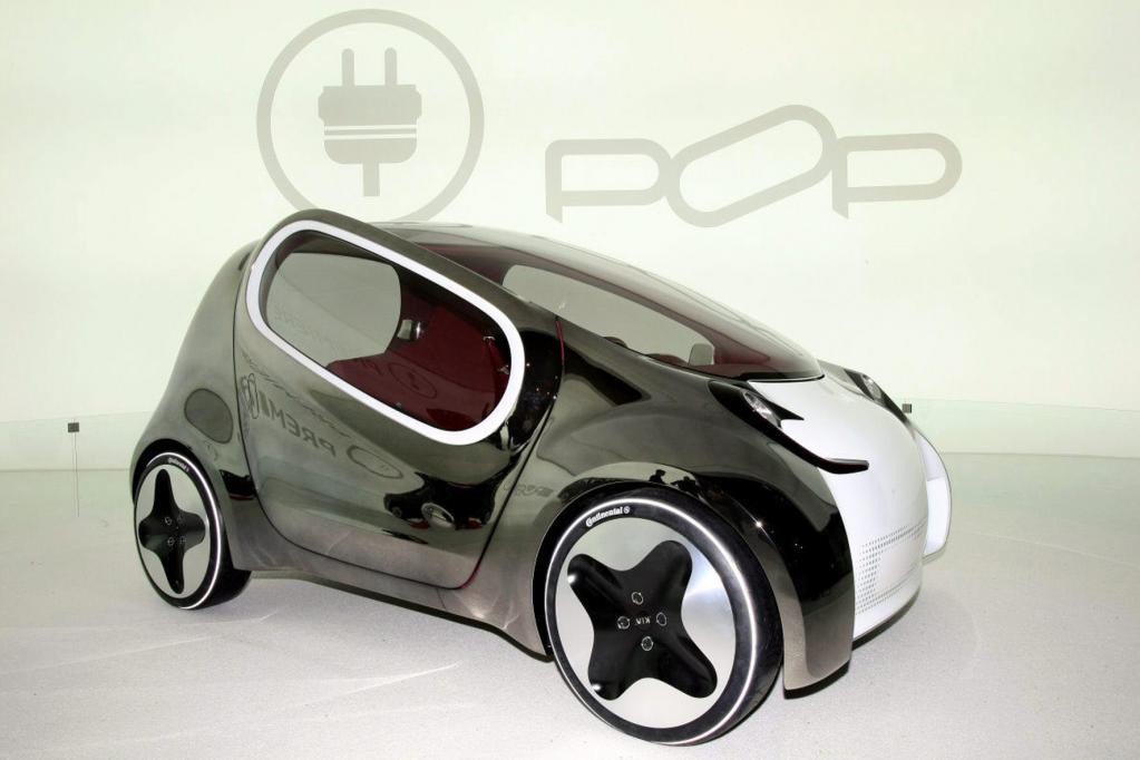 Mit von der L.A.-Partie ist das visionäre Citymobil Kia Pop. 