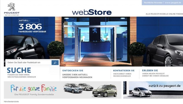 Peugeot unterstützt Autosuche im Internet
