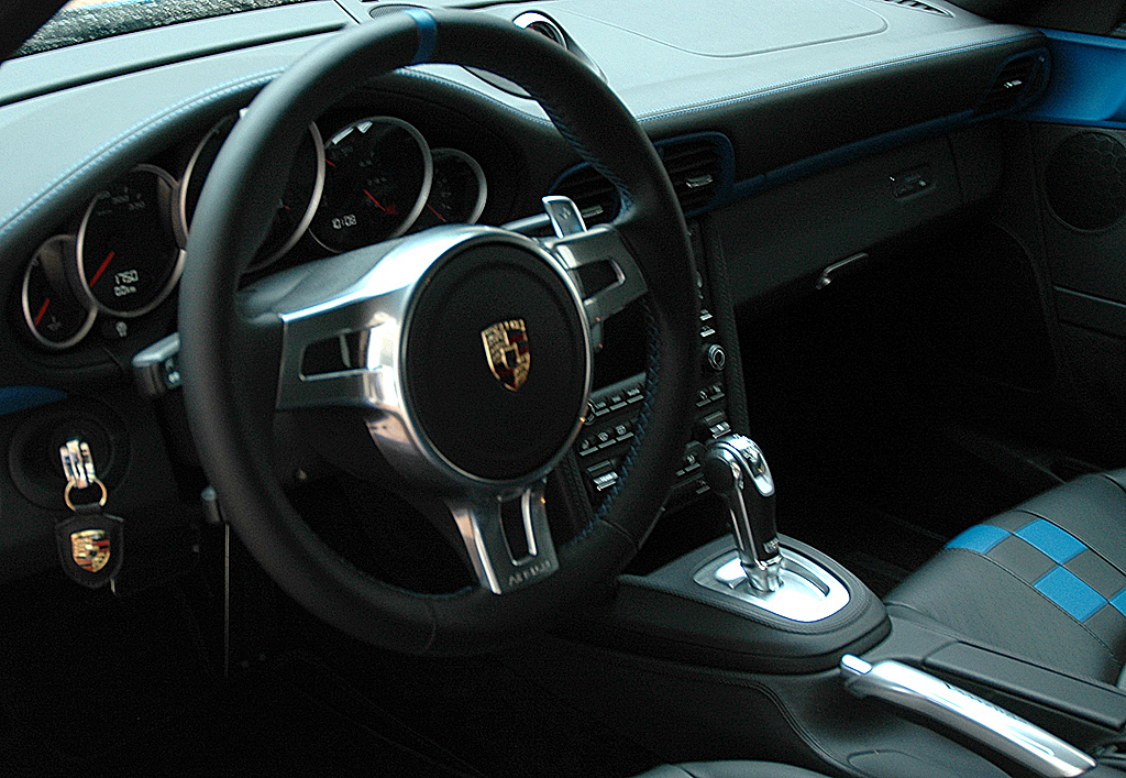 Porsche 911 Speedster: Blick ins sportlich-funktionelle Cockpit. 