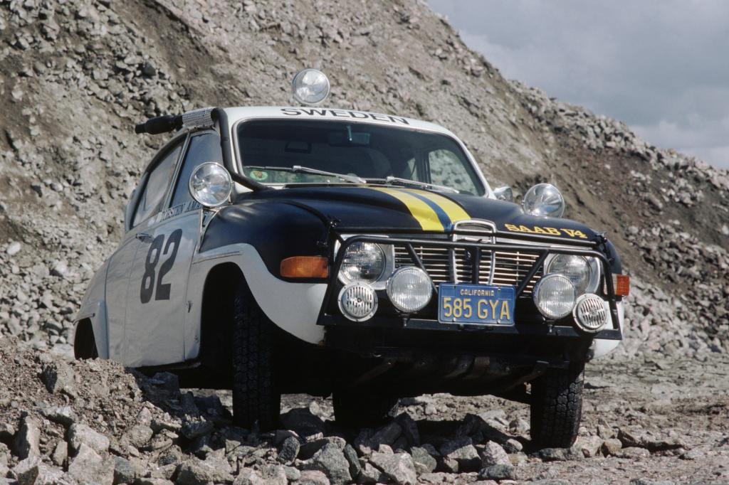 Saab 96 bei der Rallye Baja mit Erik Carlsson 1969