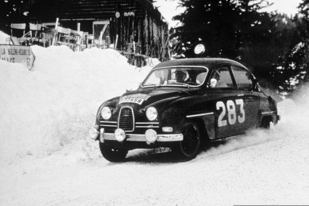 Saab 96 bei der Rallye Monte Carlo 1963