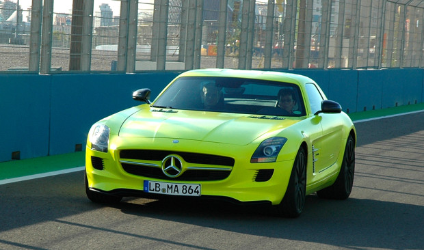 Schon gefahren: Super-Elektrosportler Mercedes SLS AMG E-Cell - wow!