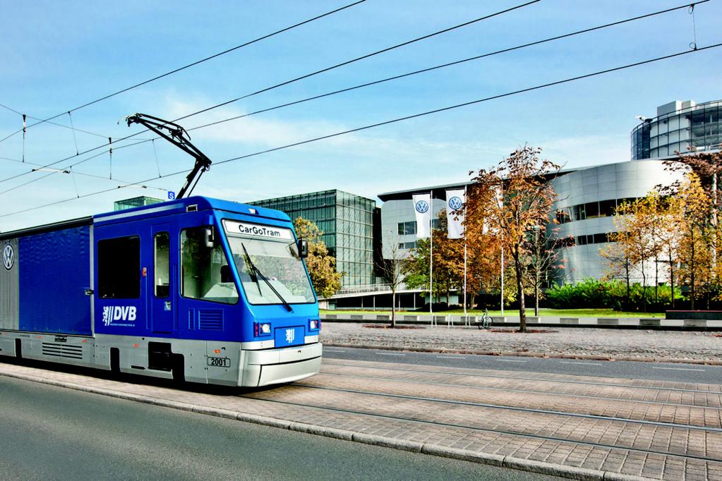 Seit zehn Jahren Autoteile per Tram 