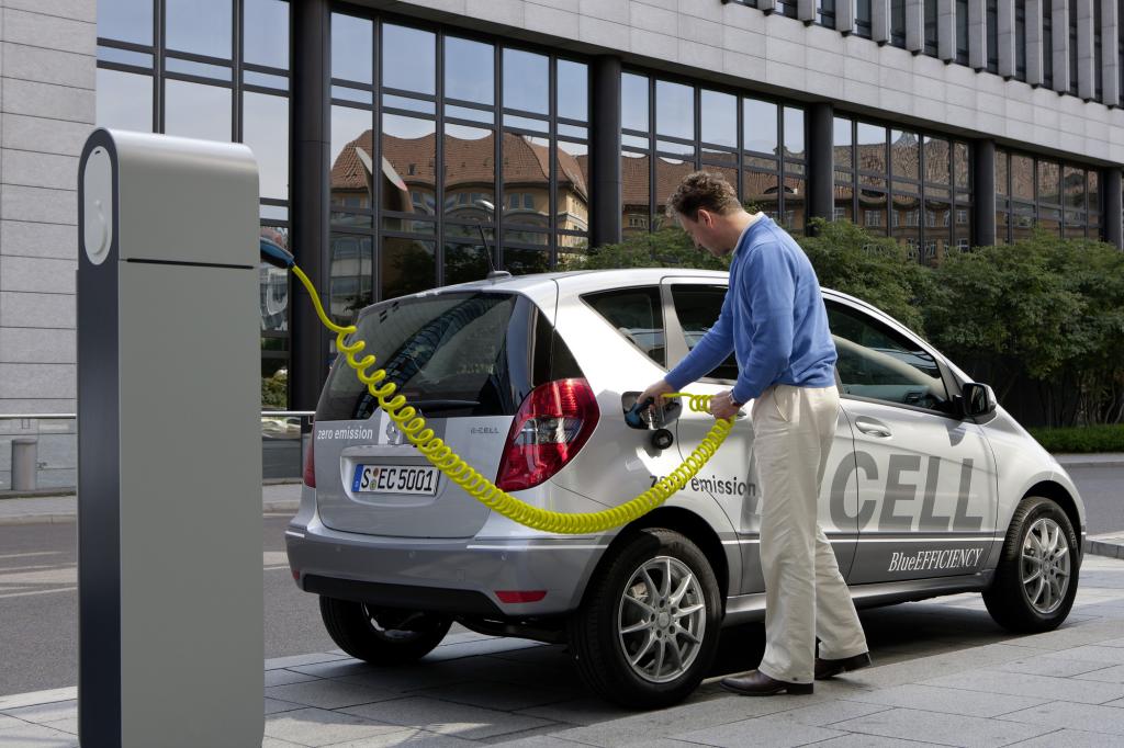 Stern unter Strom- die Elektro A-Klasse