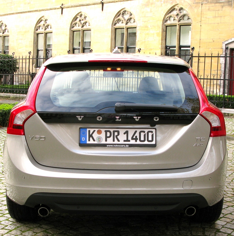 Volvo V60: Heckansicht.