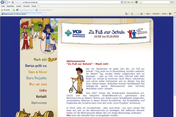 Zu Fuß zur Schule: Kinder lernen wieder laufen 