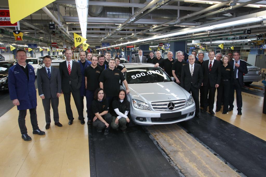 500 000ste Mercedes-Benz C-Klasse aus Sindelfingen