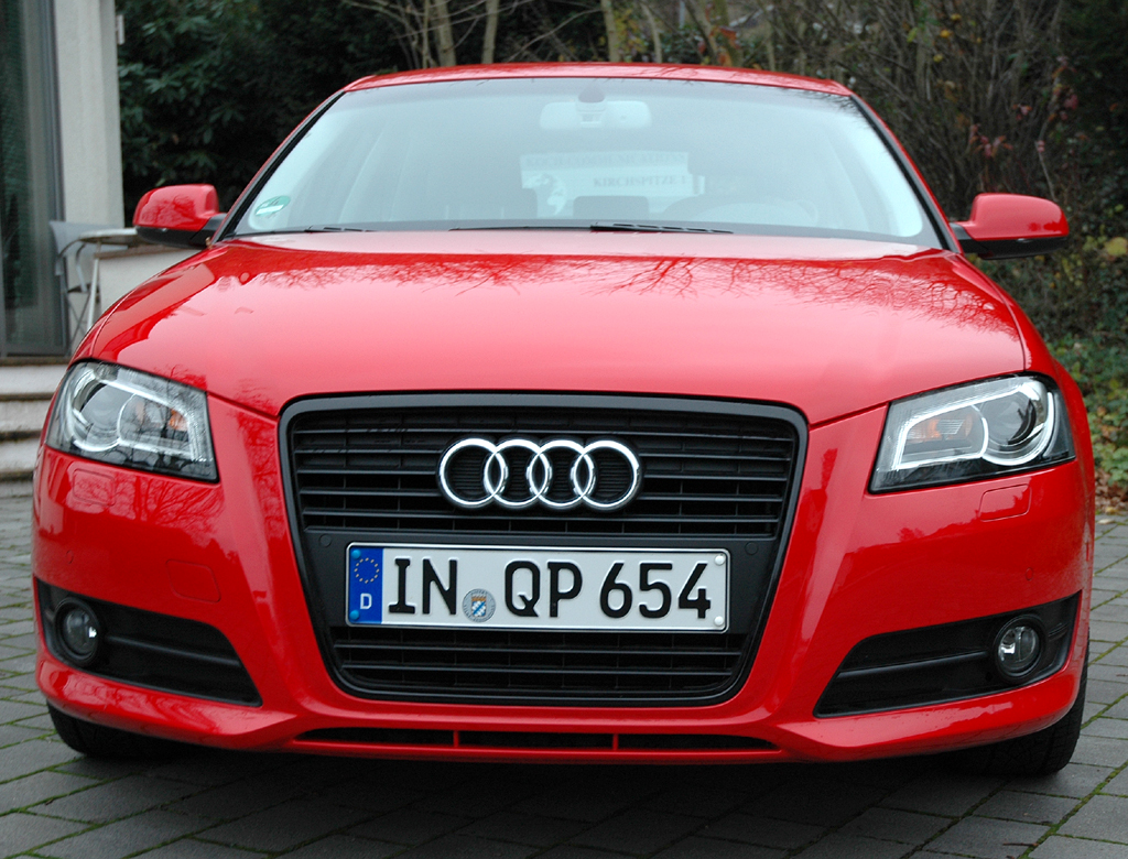 Audi A3 Diesel: Blick auf die Frontpartie des Kompaktmodells. 
