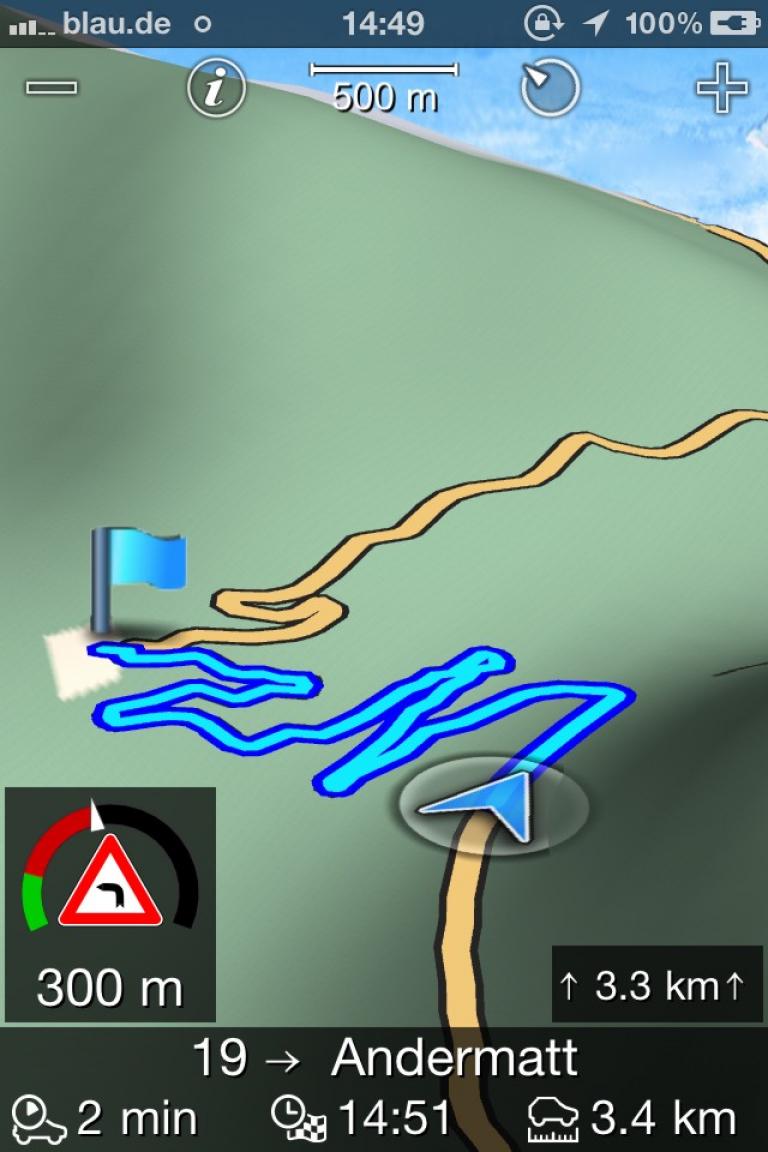 Bosch Navigation App - Kurvenwarner.